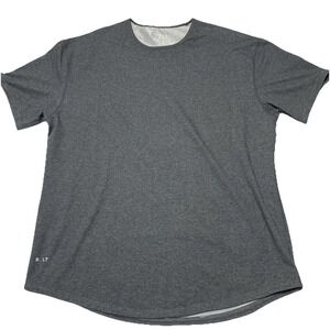 Bylt T Shirt Mens XXL Gray Lux Drop Cut‎ Curved Hem Gym Workout Weightlifting